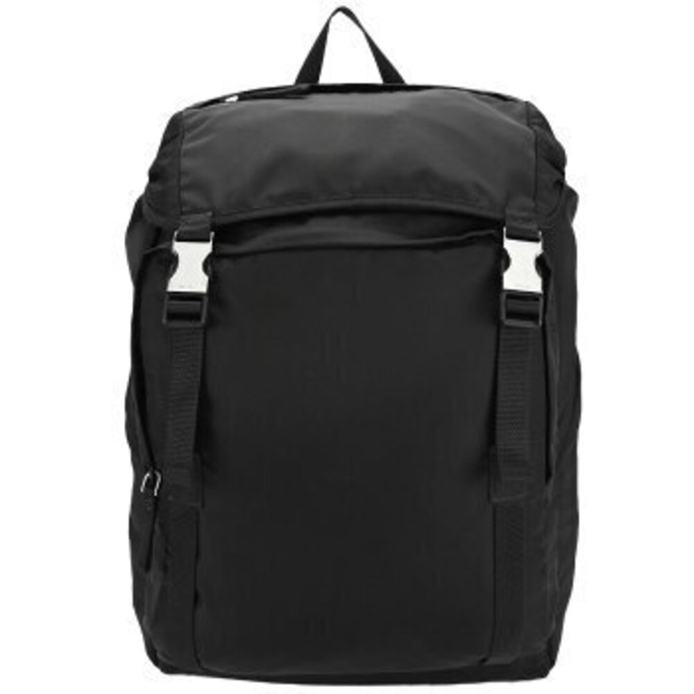 Prada Tessuto Nero Black backpack triangle logo daypack